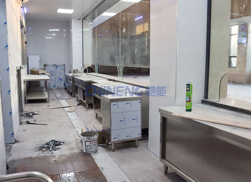 廣州新萊福員工食堂施工現場