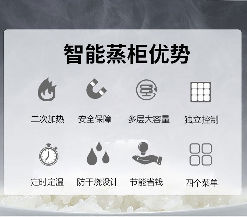 馳能高溫蒸柜優勢