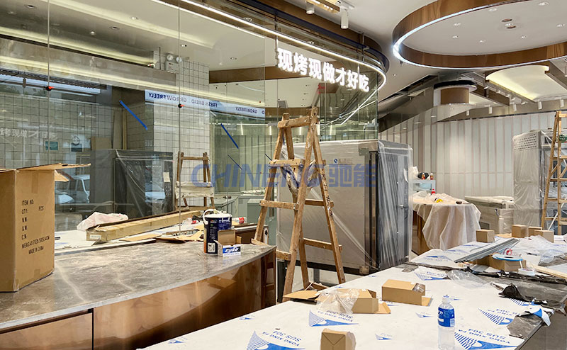 左倫蛋糕店烘焙廚房施工現場