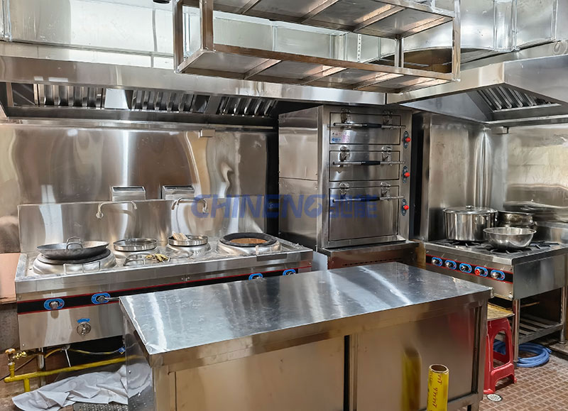 名家花園茶餐廳廚房烹飪區