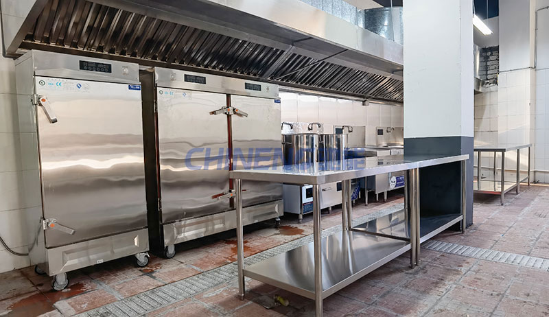 黃江永安五金廠員工食堂烹飪區設備1