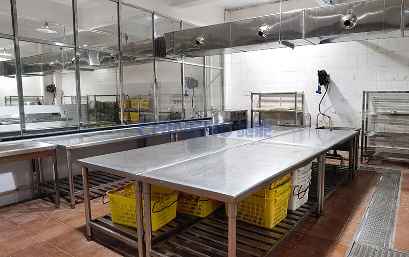 虎門捷勝小學食堂粗加工設備