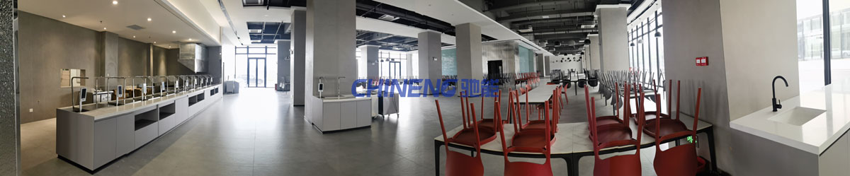 佛山美巢灣科技公司食堂廚房用餐區