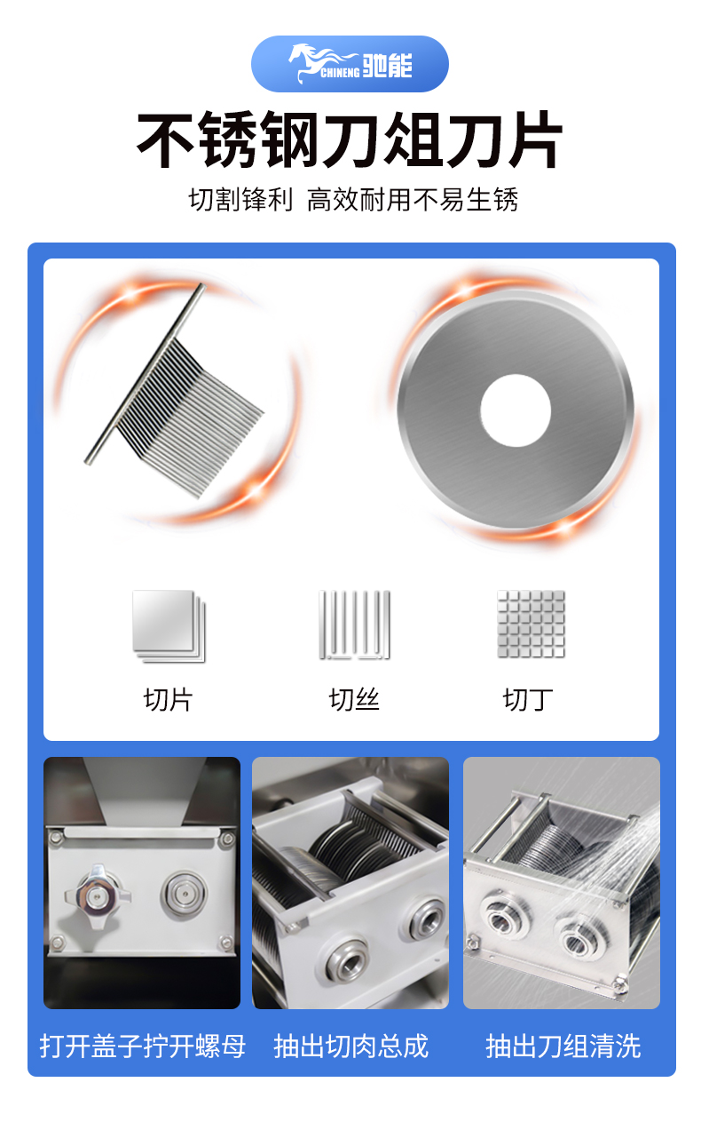 絞切兩用機搭配刀片介紹