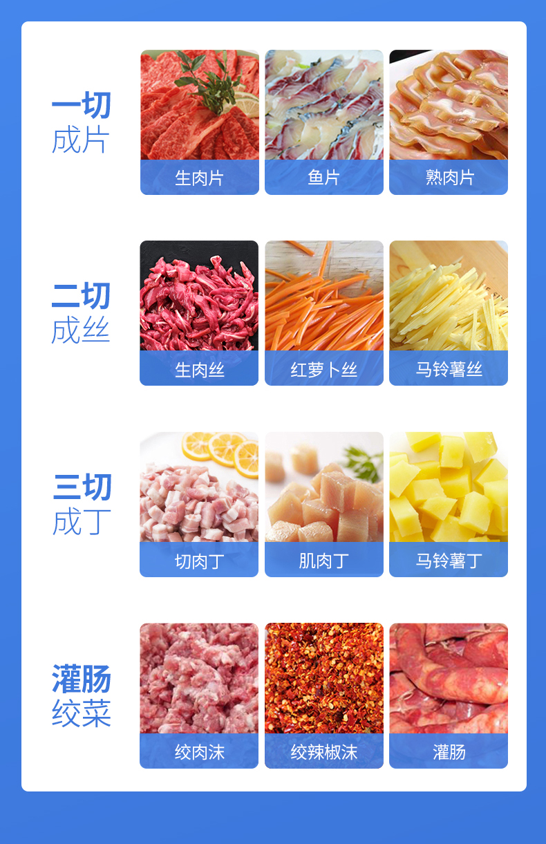 絞切兩用機成品效果