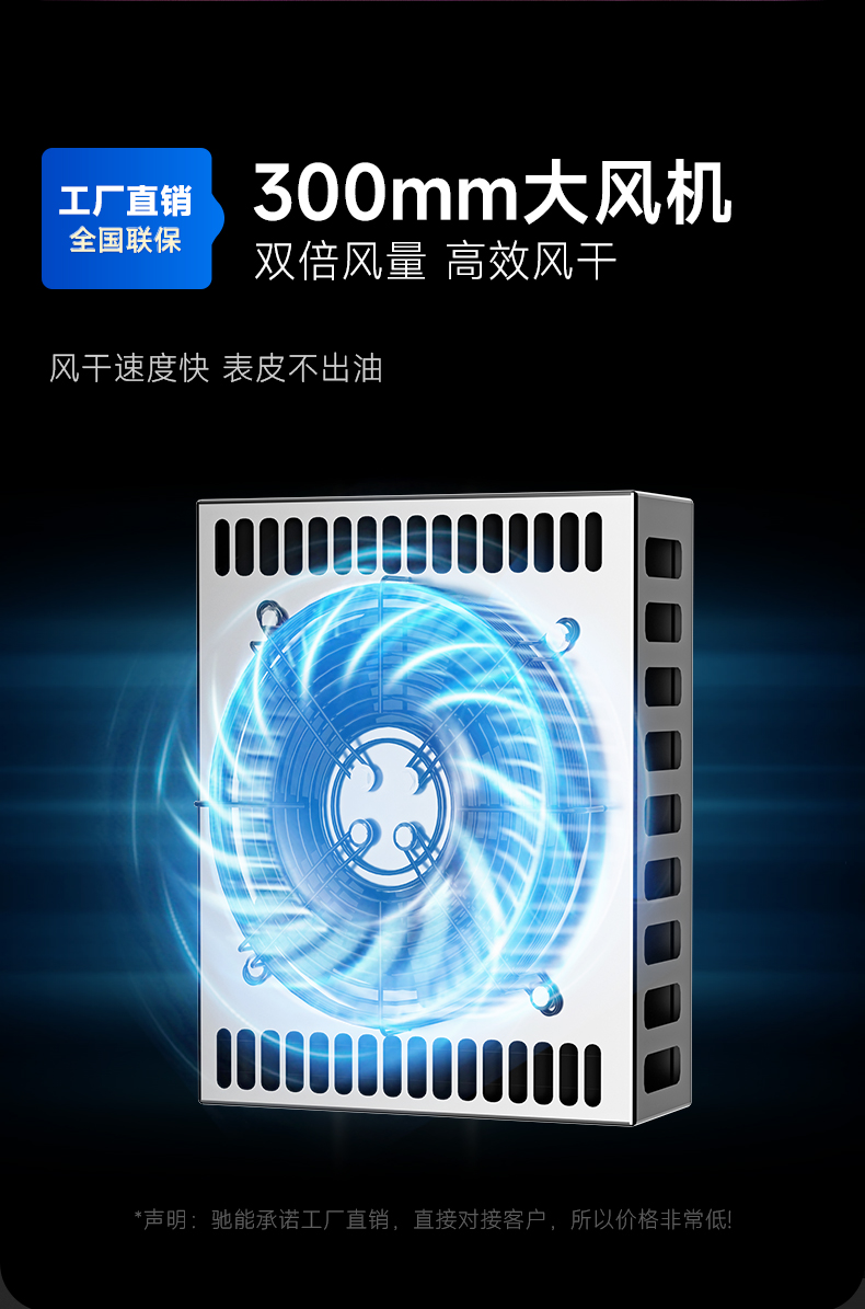 晾鴨柜300mm大風機